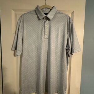 Greg Norman Collection Light Gray Polo Shirt Large